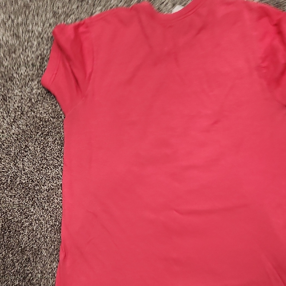 Red Graphic T-Shirt with Book Design - Picture 5 of 7